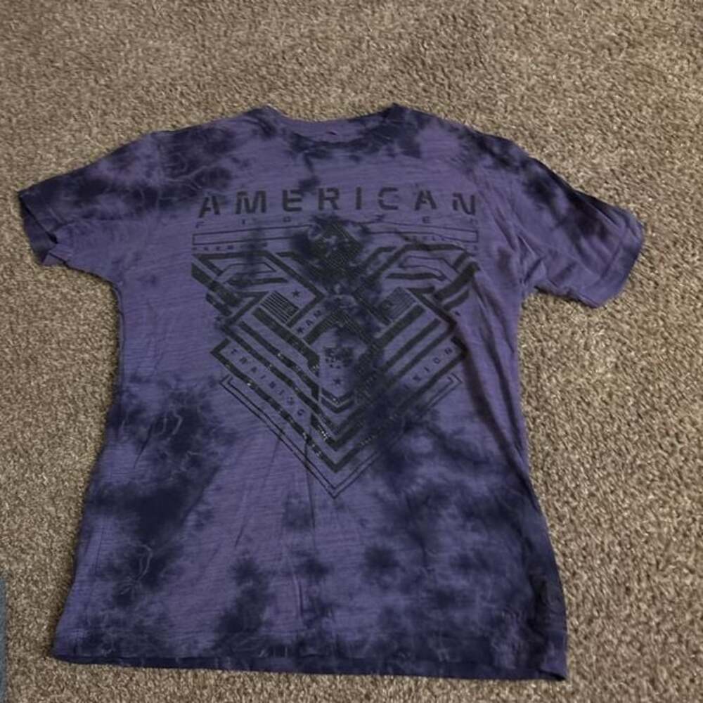 American Fighter Clearview T-Shirt for Men in Purple Crystal Wash